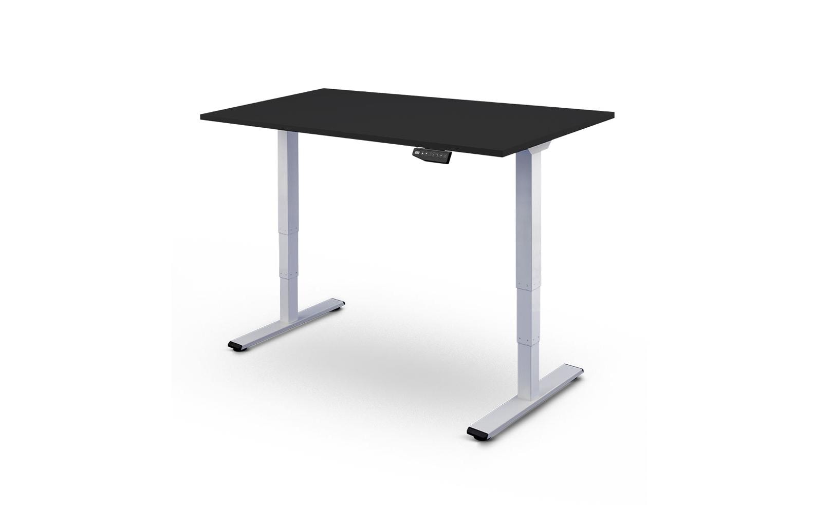 Contini Tisch höhenverstellbar schwarz Tischplatte 1.8x 0.8 m, Gestell weiss kaufen Schweiz | Mediatech.ch