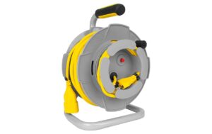 STEFFEN Haspel Kunststoff Kabelrolle T12/T13Td 3x1mm² 18.5m+1.5m gr/gb