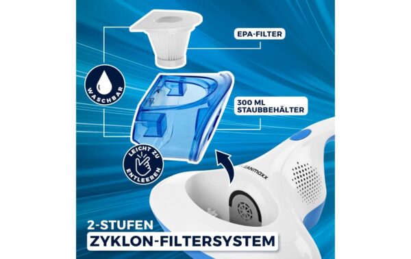 2091181_2 - Mediatech CLEANmaxx Matratzenreiniger mit UV-C-Licht Milben Handstaubsauger, 300W