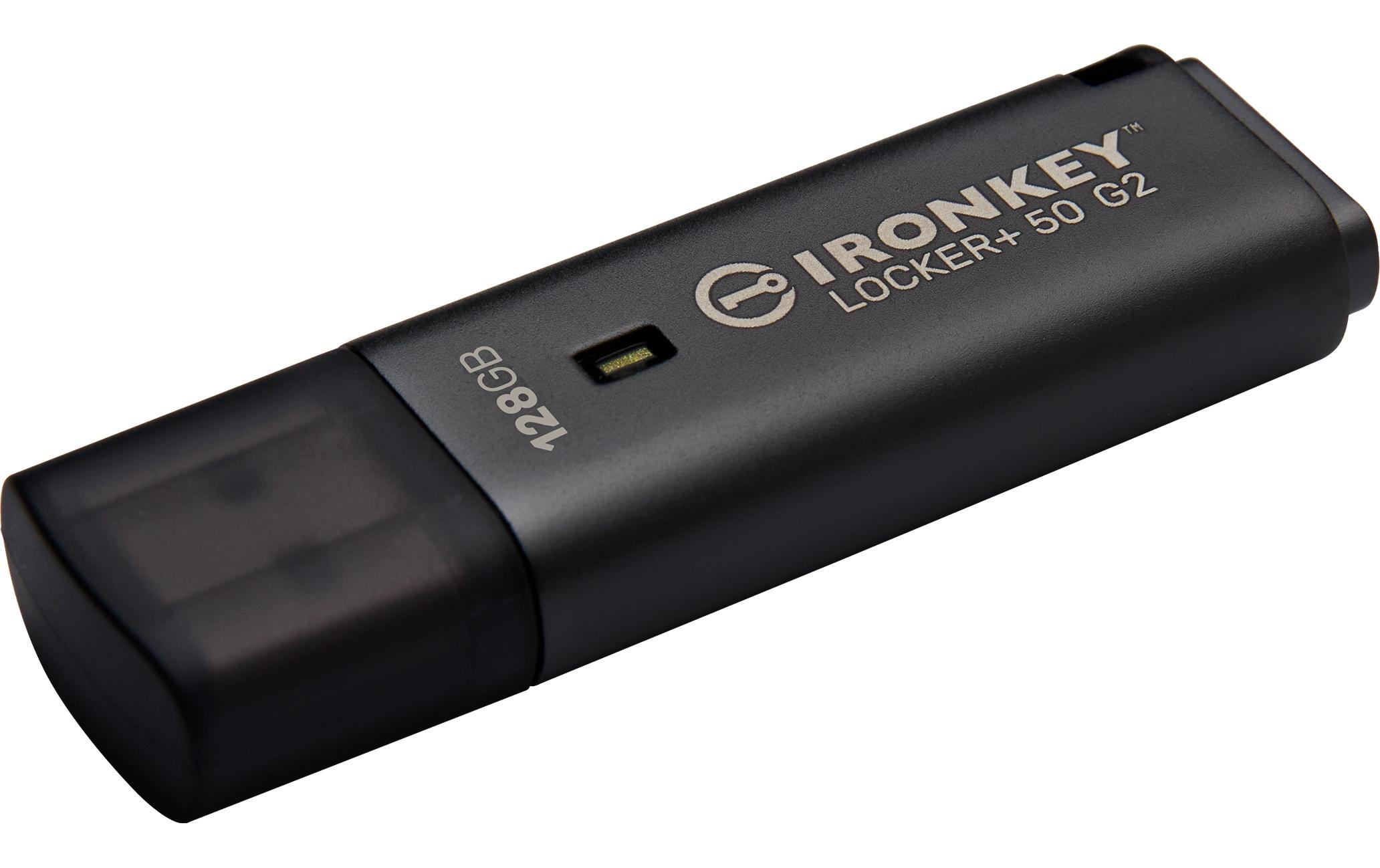 2092099_2 - Mediatech Kingston IronKey Locker+ 50 G2 128GB USB3.2 (Typ-A), AES-256 Encrypted, FIPS 197