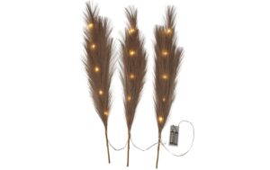 Star Trading Dekorativer Zweig Plumes Indoor, H: 65cm, braun