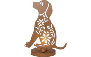 Star Trading Solar Dekoration Oxidog Indoor, Outdoor, warmweiss, rost