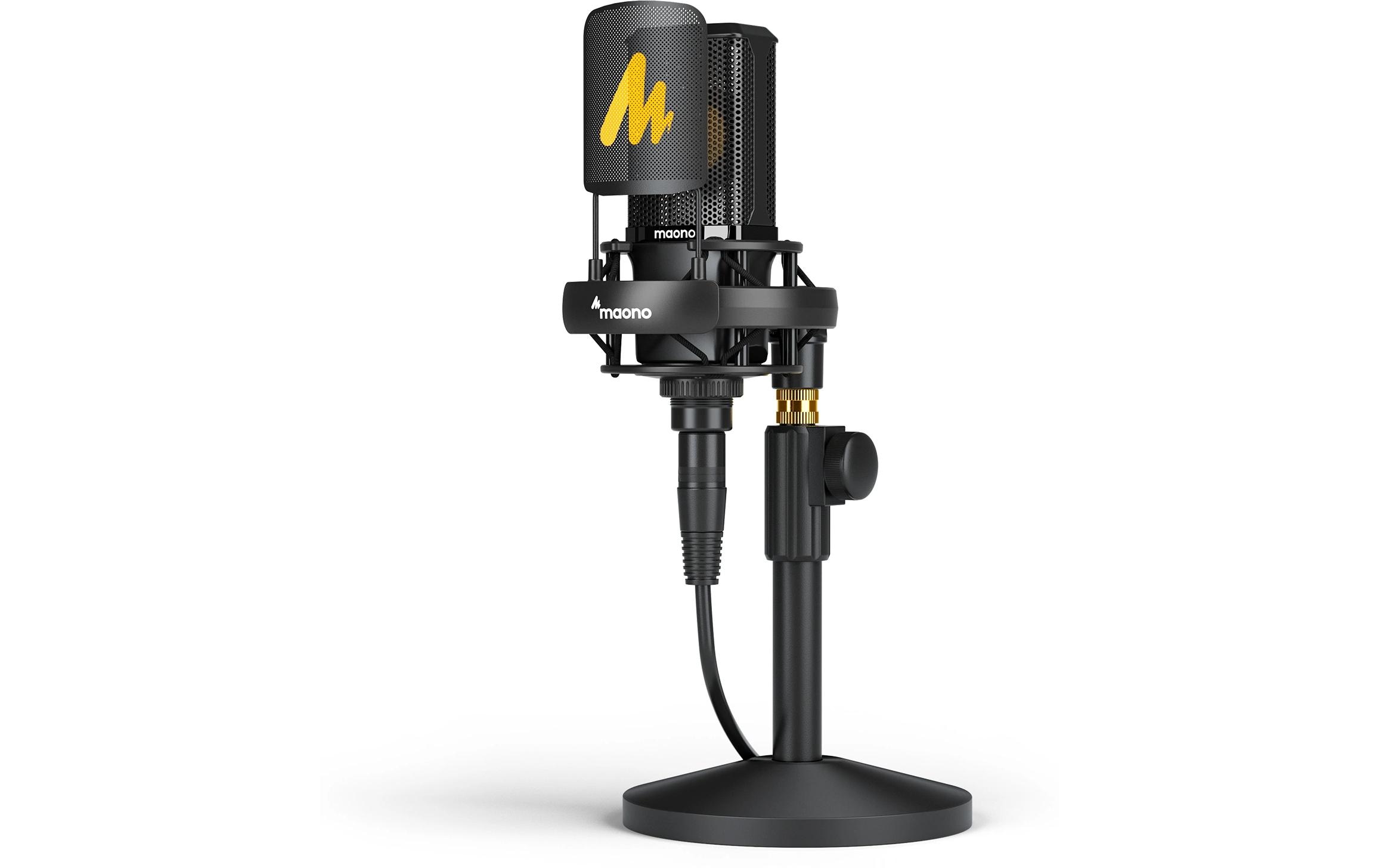 Maono Mikrofon PM500 Schwarz USB, inkl Stand, Mount, Popschutz kaufen Schweiz | Mediatech.ch