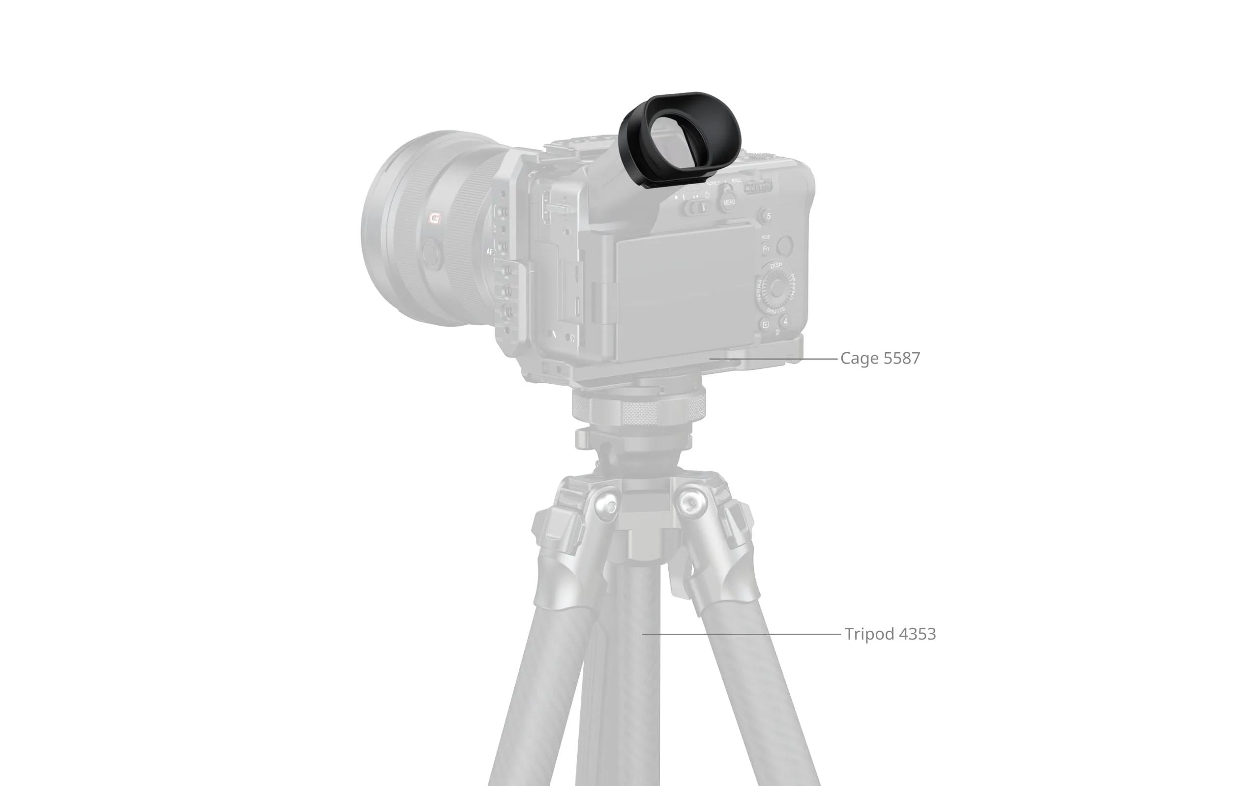 2094335_2 - Mediatech SmallRig Horizontal-to-Vertical Camera Viewfinder Eyecup for Sony FX2