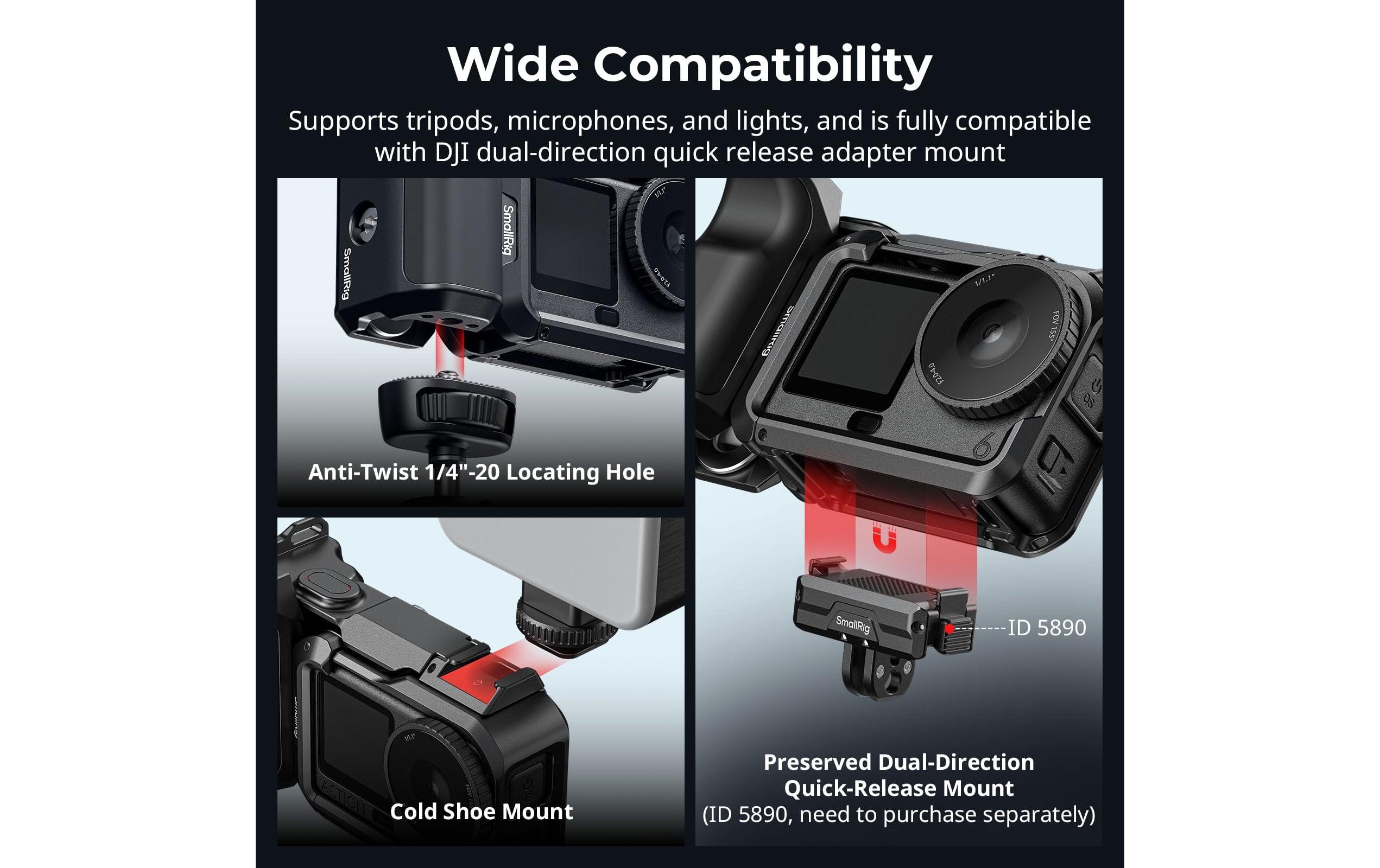 2094344_5 - Mediatech SmallRig Cage Kit for DJI Osmo Action 6