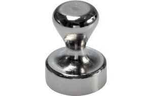Berec Griffmagnet, Metall, 2-er Set vernickelt - Ø 12 mm, Neodym