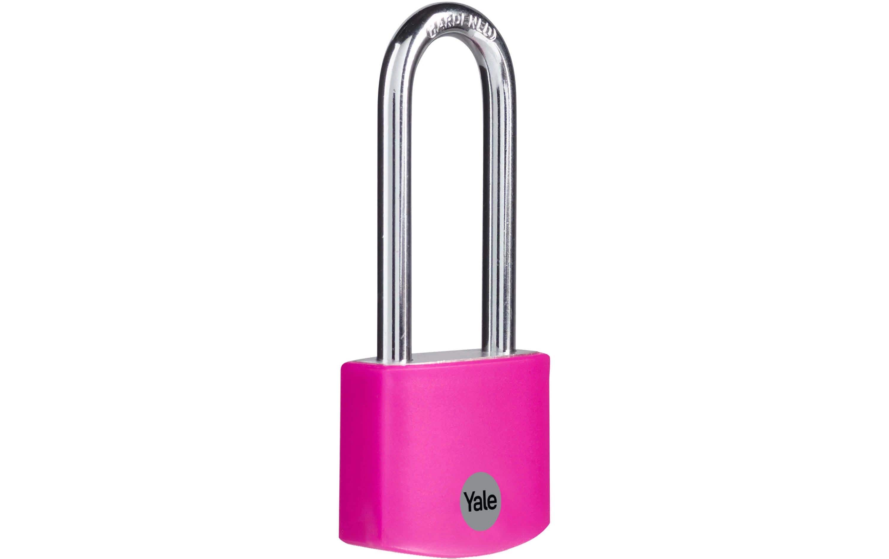 Yale Vorhängeschloss Aluminium YE3B pink 38/56 kaufen | Mediatech.ch