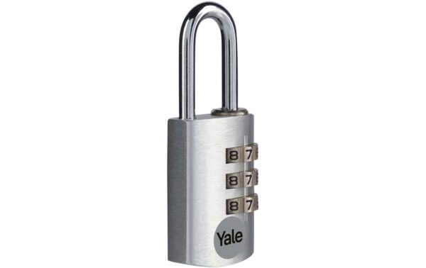 2098974 - Mediatech Yale Zahlenschloss Aluminium YE3CB silber 20/21 kaufen | Mediatech.ch