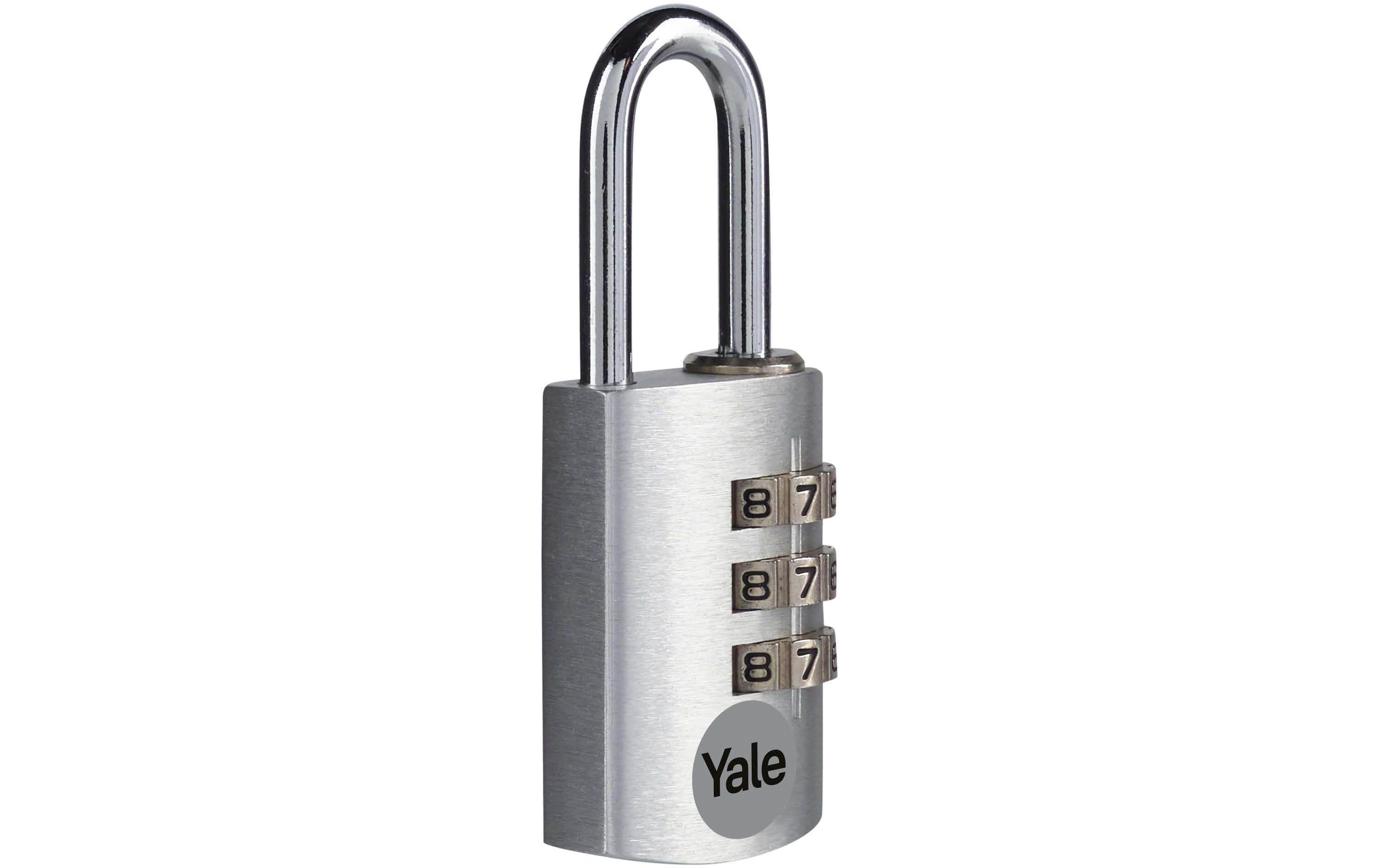 Yale Zahlenschloss Aluminium YE3CB silber 20/21 kaufen | Mediatech.ch