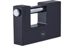Block-Vorhängeschloss Eisen Y113BL schwarz 90/19