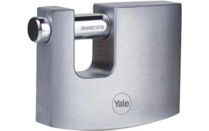Block-Vorhängeschloss Y124B verchromt 70/15