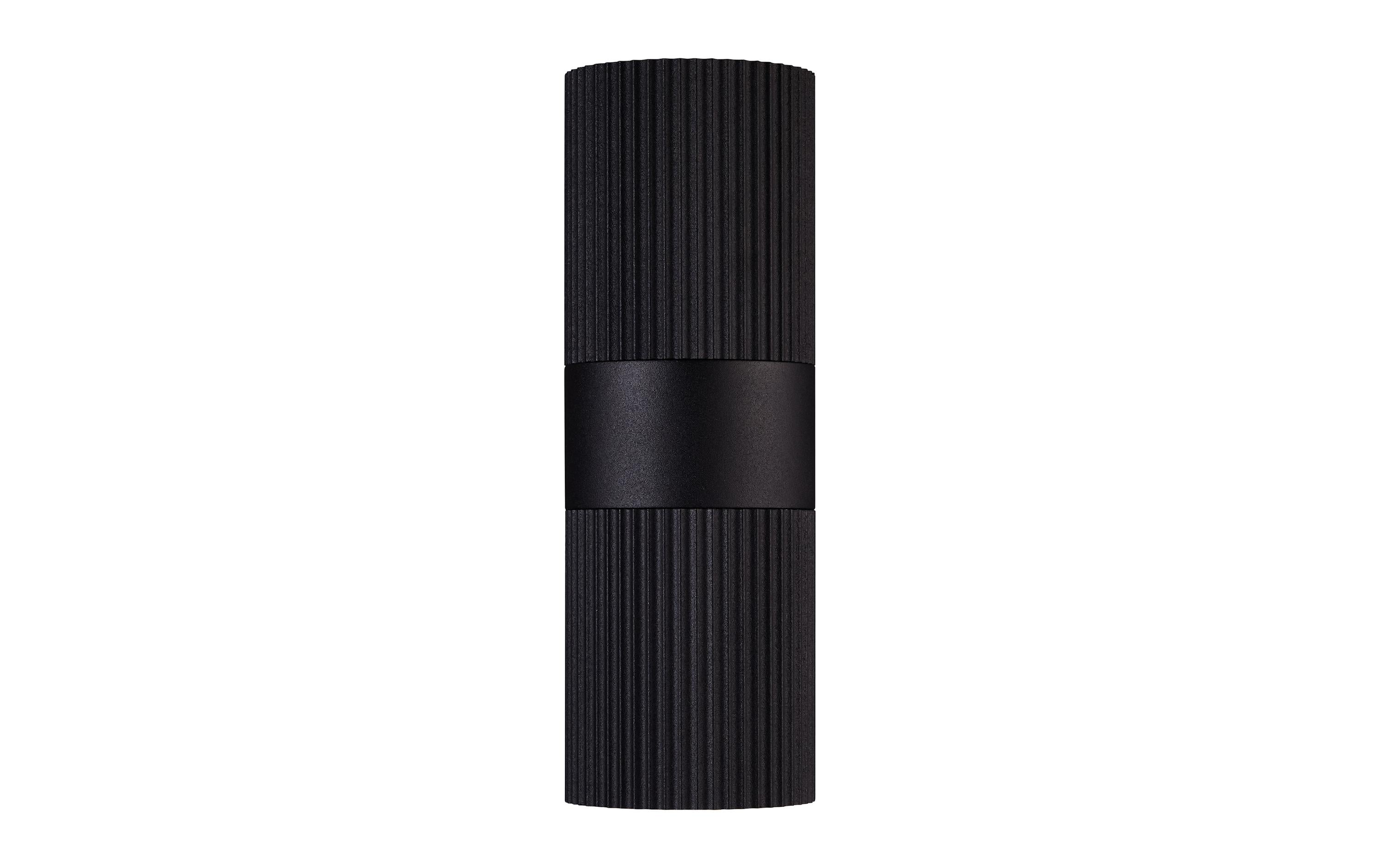 2100218_1 - Mediatech Nordlux, Wandleuchte Kyklop Ripple GU10, IP Schwarz