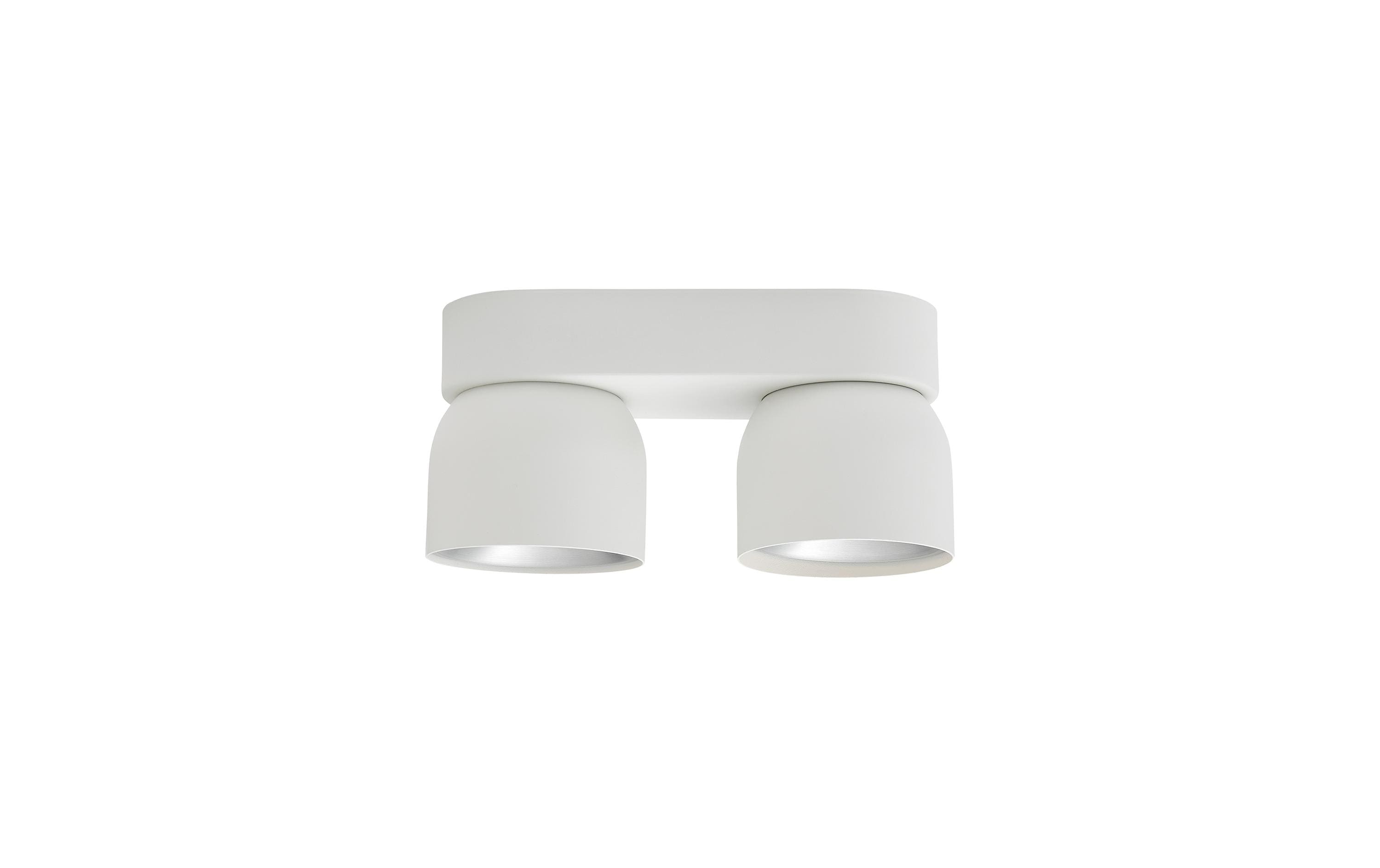 2100604 - Mediatech Nordlux, Spotlight Pitcher 2-Spot 2 x 50W, weiss
