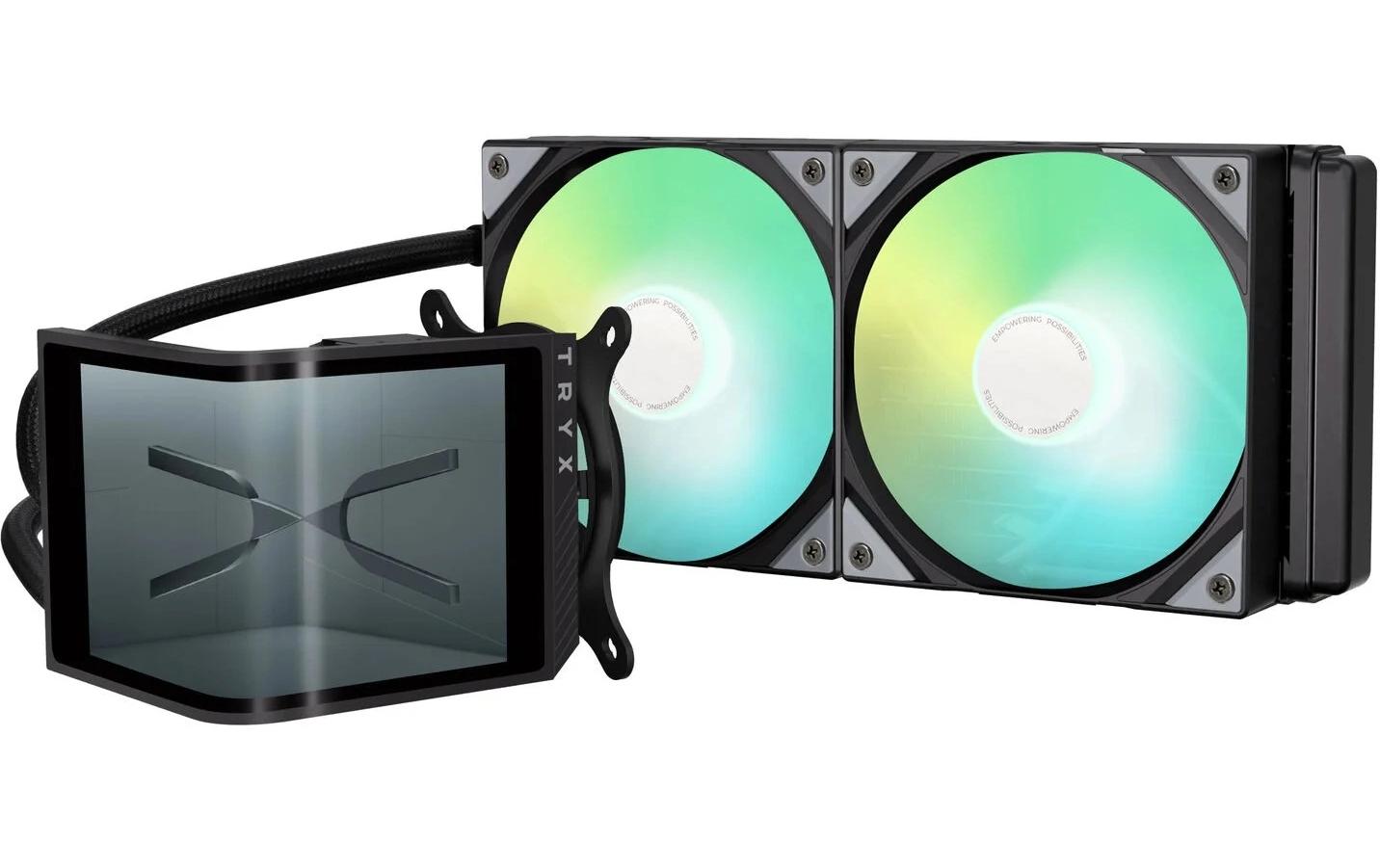 Wasserkühler Tryx Panorama SE ARGB 240 115X, 1200, 1700, 1851, AM4, AM5, Schwarz kaufen Schweiz | Mediatech.ch