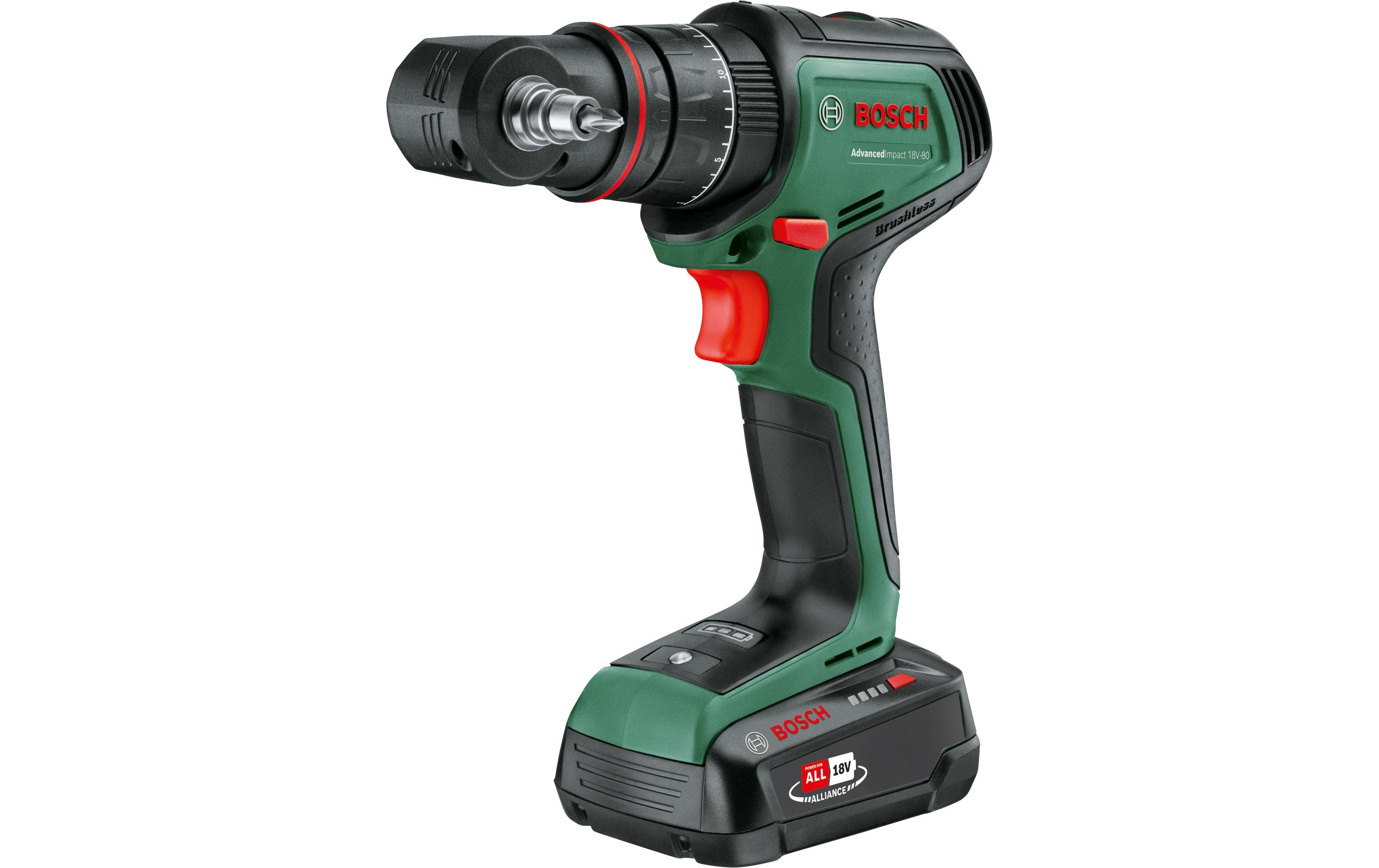 Bosch AdvancedImpact 18V-80 QuickSnap 2x Akku 2.5Ah, Aufsätze kaufen | Mediatech.ch