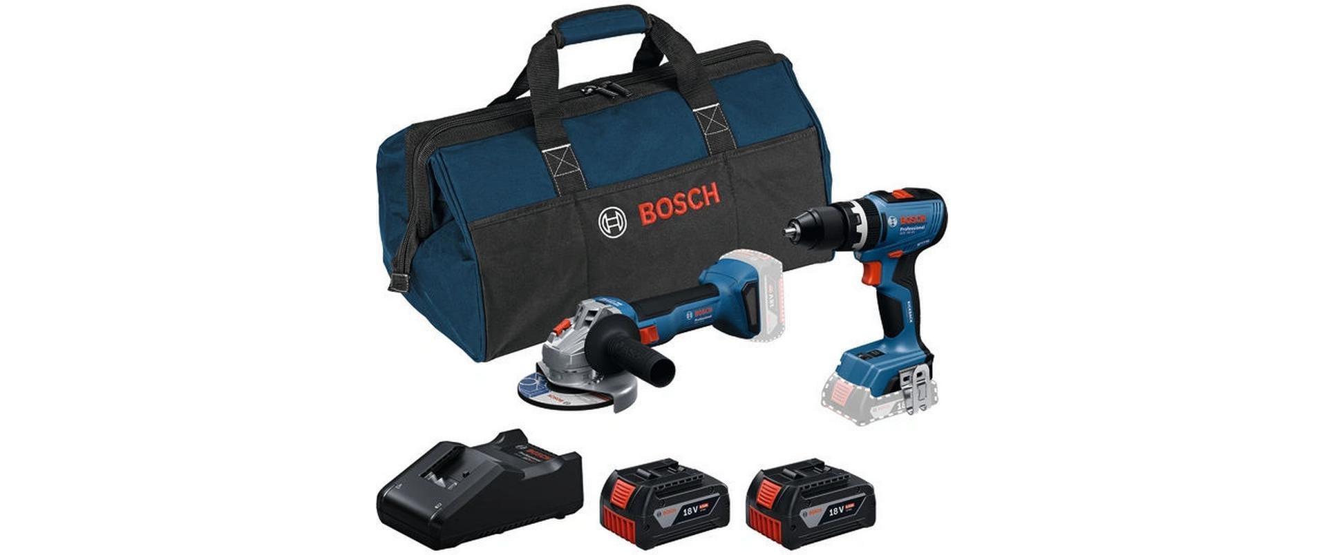 2103260 - Mediatech Bosch Professional GSB 18V-65 + GWS 18V-8 + 2x GBA 4.0Ah GAL 18V-40 + RAF BAG kaufen | Mediatech.ch