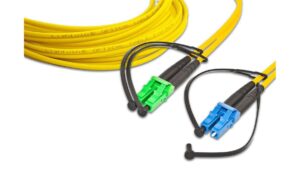 Lightwin LWL Duplex Patchkabel Singlemode 9/125µm, LC-LC/APC, 1.0m OS2