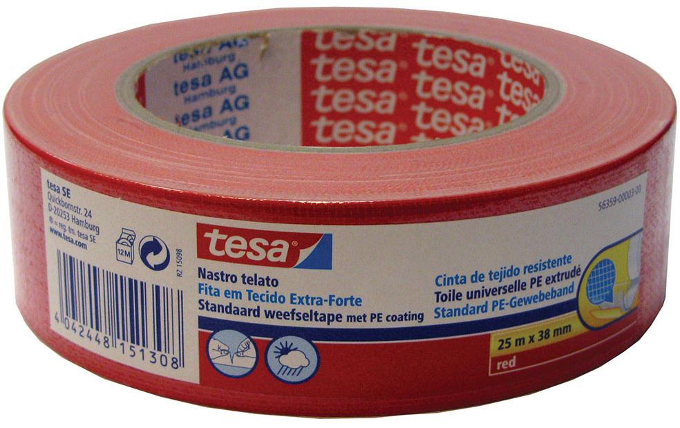 tesa Gaffer Tape 25 m x 38 mm, Grau Gewebeklebeband 25m kaufen | Mediatech.ch