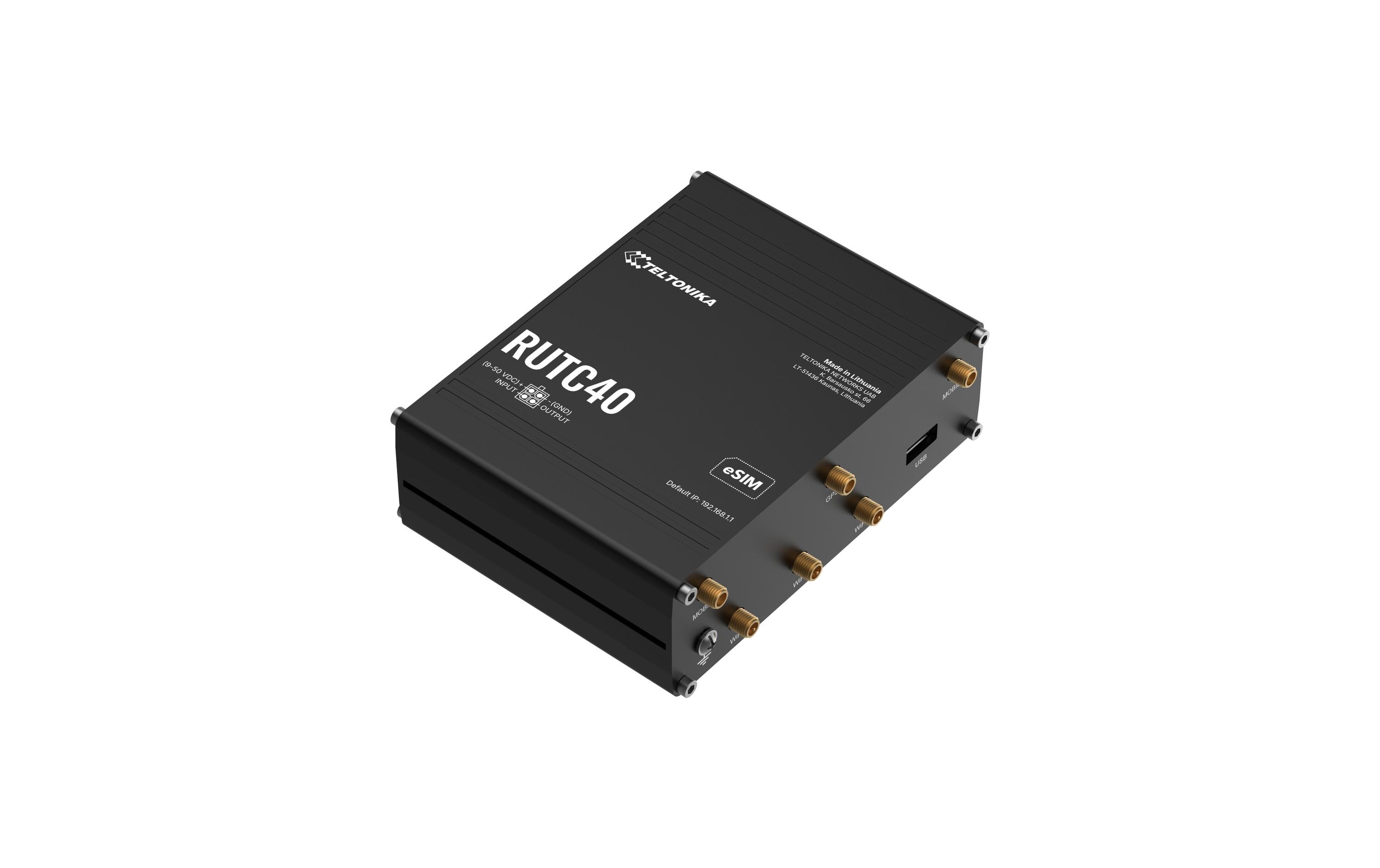 2106095 - Mediatech Teltonika RUTC40 LTE Industrierouter WiFi-6 Cat.4 LTE, Global, 5x GE LAN, 2xSIM, 1xeSIM kaufen Schweiz | Mediatech.ch