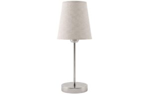 cocon Beistelltischlampe, rund, nickel/linen 3-fach dimmbar, ohne E27, max 20W kaufen Schweiz | Mediatech.ch