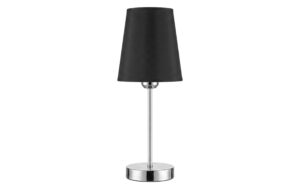 cocon Beistelltischlampe, rund, schwarz 3-fach dimmbar, ohne E27, max 20W