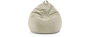 Lumaland Sitzsack 120l beige Comfort Feincord, Waschbar,