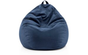 Lumaland Sitzsack 315l dunkelblau Comfort Feincord, Waschbar,