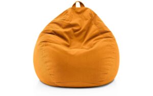 Lumaland Sitzsack 315l senfgelb Comfort Feincord, Waschbar,