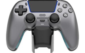 Deltaco Wireless Controller PS5 - grey mit Charging Dock