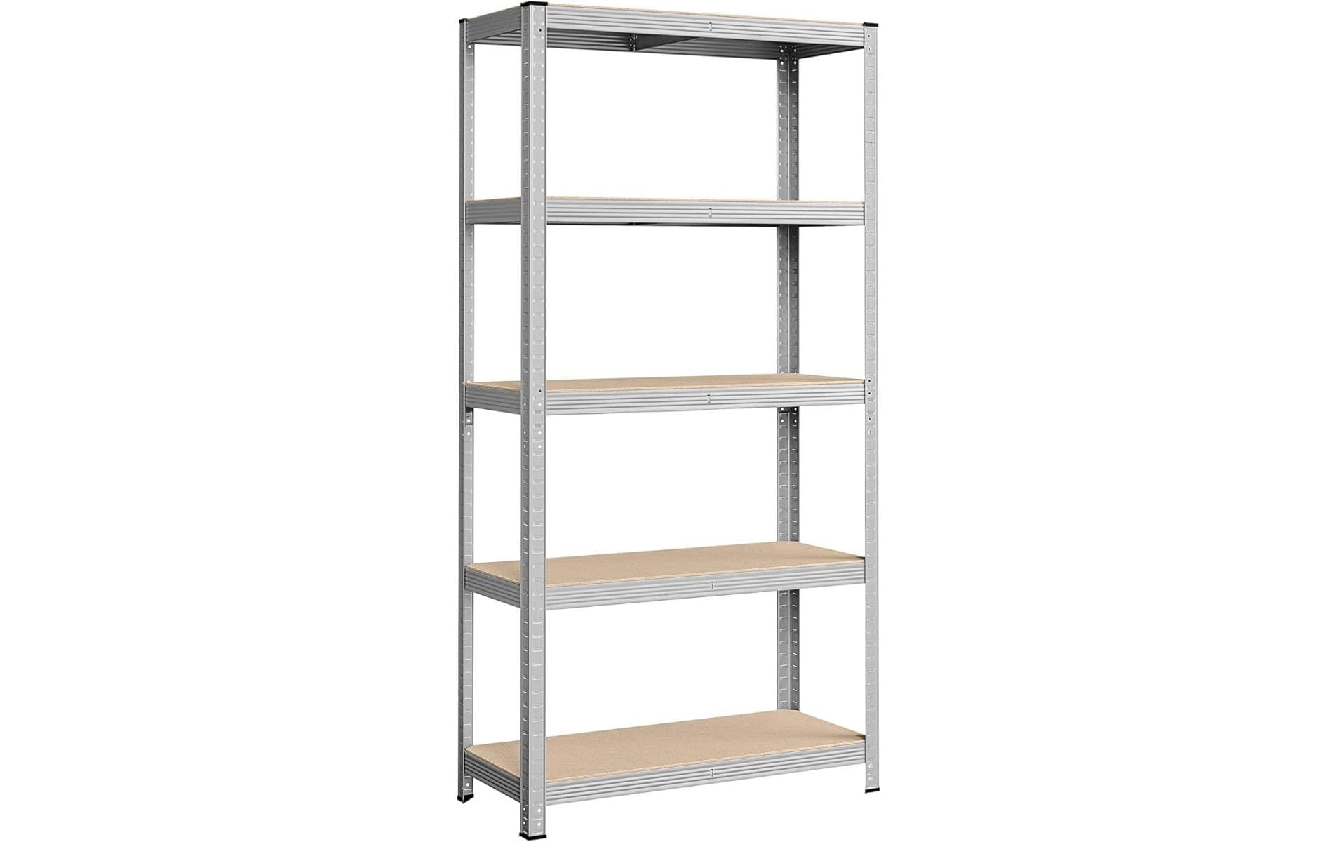 Songmics Regal, Silber-Nature 90x40x180 cm, Stahl, MDF kaufen Schweiz | Mediatech.ch