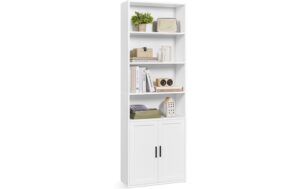 Vasagle Regal Weiss 60x24x175 cm, MDF, Spanplatte kaufen Schweiz | Mediatech.ch