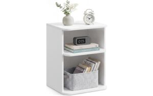 Vasagle Beistelltisch in Weiss 35x30x45 cm, Spanplatte