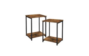 Vasagle Beistelltisch 2er Set, Industrial 38.5x30x50 cm, Stahl, Spanplatte kaufen Schweiz | Mediatech.ch
