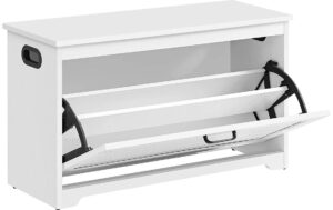 Vasagle Schuhschrank Weiss 80x30x46 cm, Spanplatte, Kunsttsoff kaufen Schweiz | Mediatech.ch