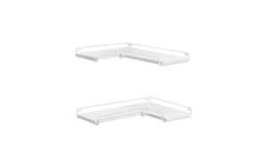 Vasagle Wandregal 2er Set, Weiss 40x29x4 cm, Stahl, Spanplatte kaufen Schweiz | Mediatech.ch