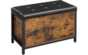 Vasagle Truhe Industrial 80x40x50 cm, Stahl. Kunstleder, Spanplatte kaufen Schweiz | Mediatech.ch