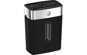 HP Inc. HP Aktenvernichter OneShred 8CC schwarz bis 8 Blatt, 15 Liter, Sicherheitsstufe 4 kaufen | Mediatech.ch