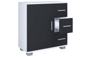 VCM Aufbewahrungsschrank Zalo XL Weiss/Schwarz kaufen Schweiz | Mediatech.ch