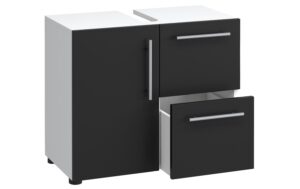 VCM Unterschrank Flandu Weiss/Schwarz kaufen Schweiz | Mediatech.ch