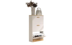 VCM Schuhschrank Halom M Weiss/Honig-Eiche kaufen Schweiz | Mediatech.ch