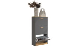 VCM Schuhschrank Halom M Anthrazit/Honig-Eiche kaufen Schweiz | Mediatech.ch