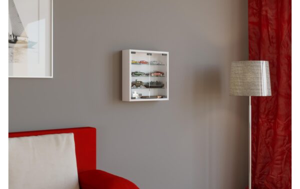 VCM Wandvitrine Mandosa S Weiss
