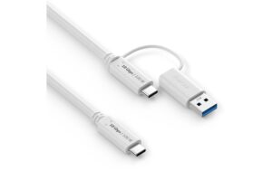 Purelink USB-Kabel C-C, 1.0m, USB-A Aufsatz iSerie, 3.2 Gen2.1, 5A, 10G, weiss