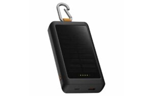 XTORM Solar-Powerbank Go2, 10000mAh 20W, 1x USB-C, 1x USB-A, schwarz