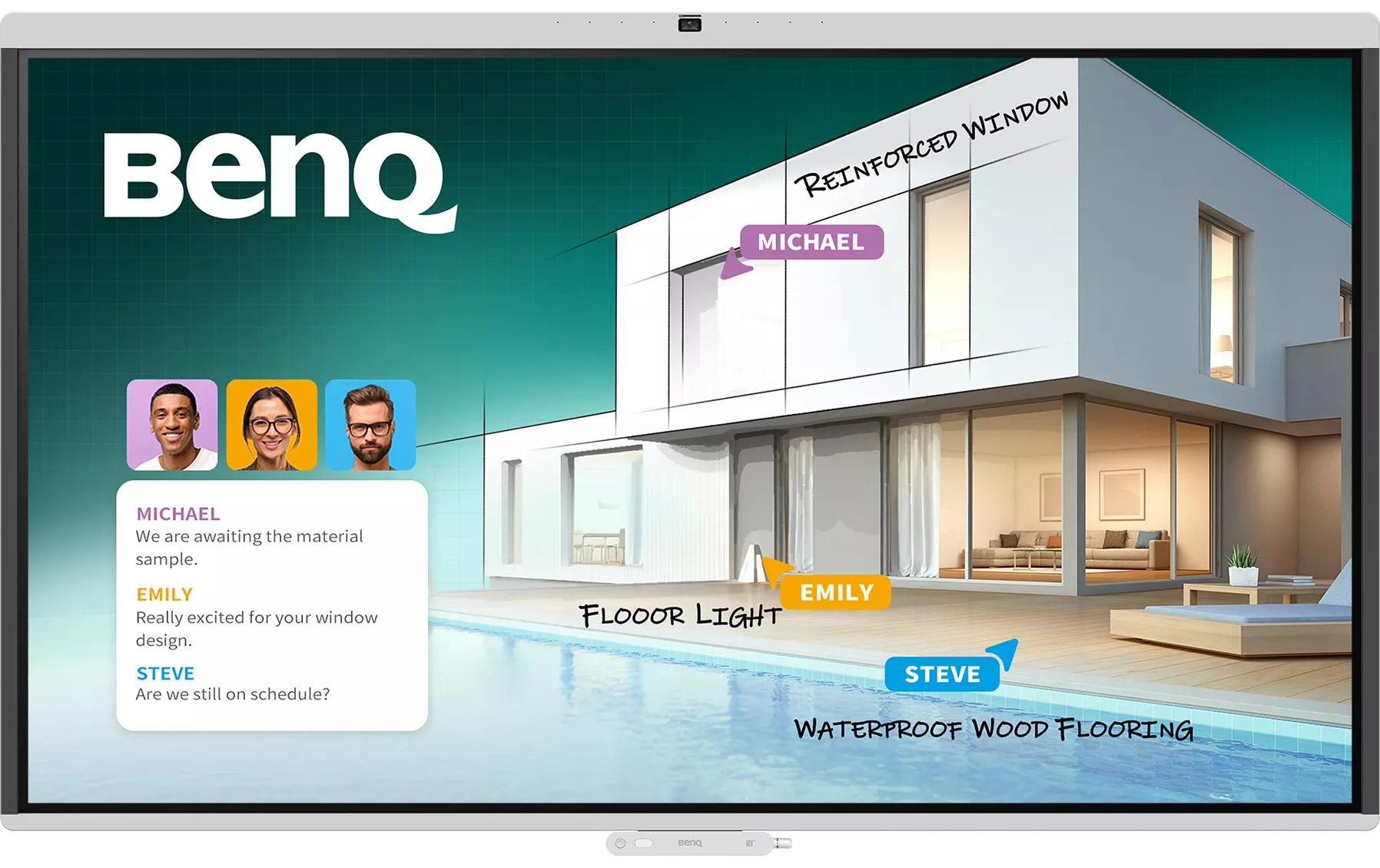 Benq CM7505 75 Touch Display, Ultra HD, 450cd/m2,18/7