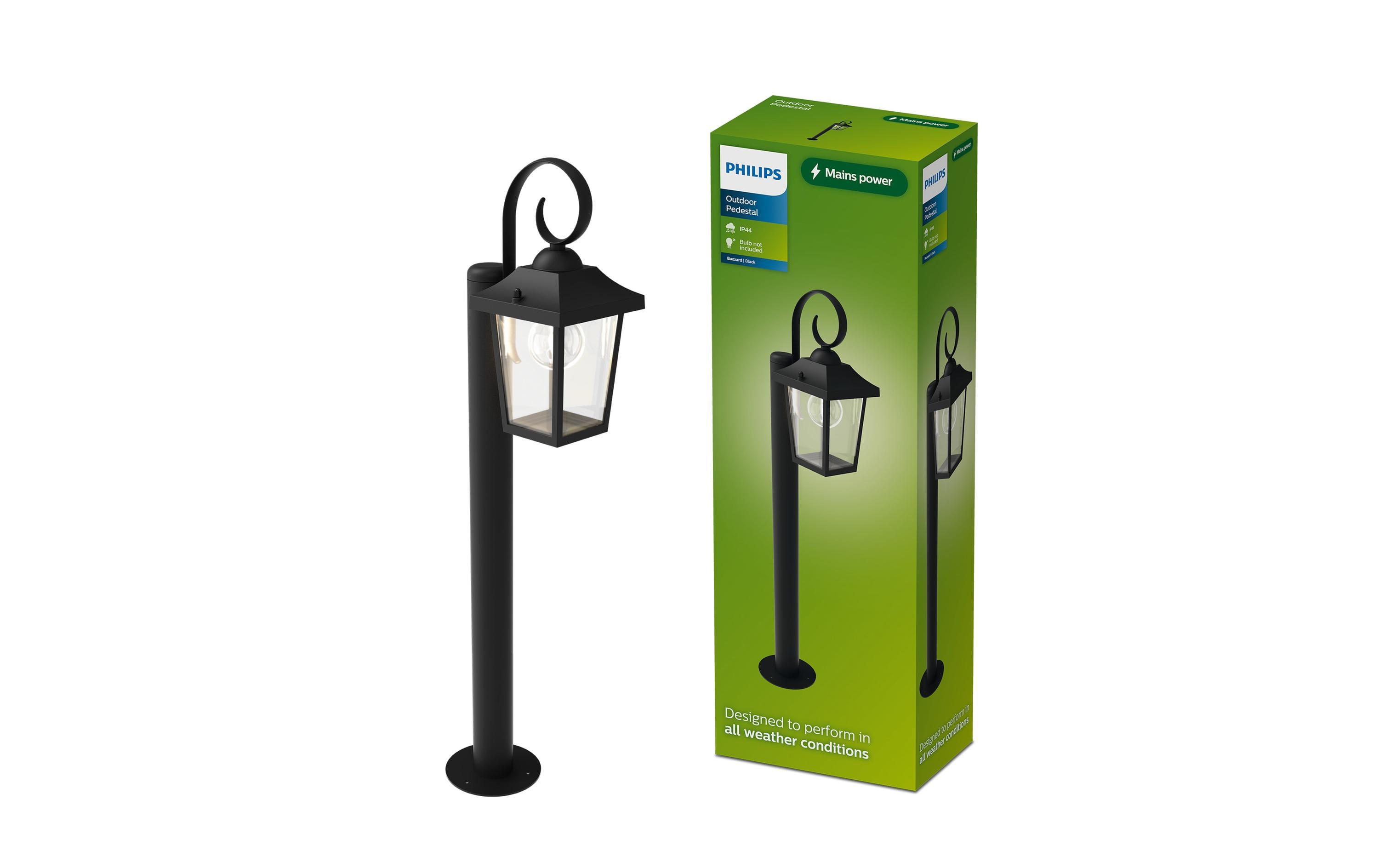 2126680 - Mediatech Philips Buzzard Outdoor Sockelleuchte max. 25W, exkl. Leuchtmittel E27, IP44, sz kaufen Schweiz | Mediatech.ch