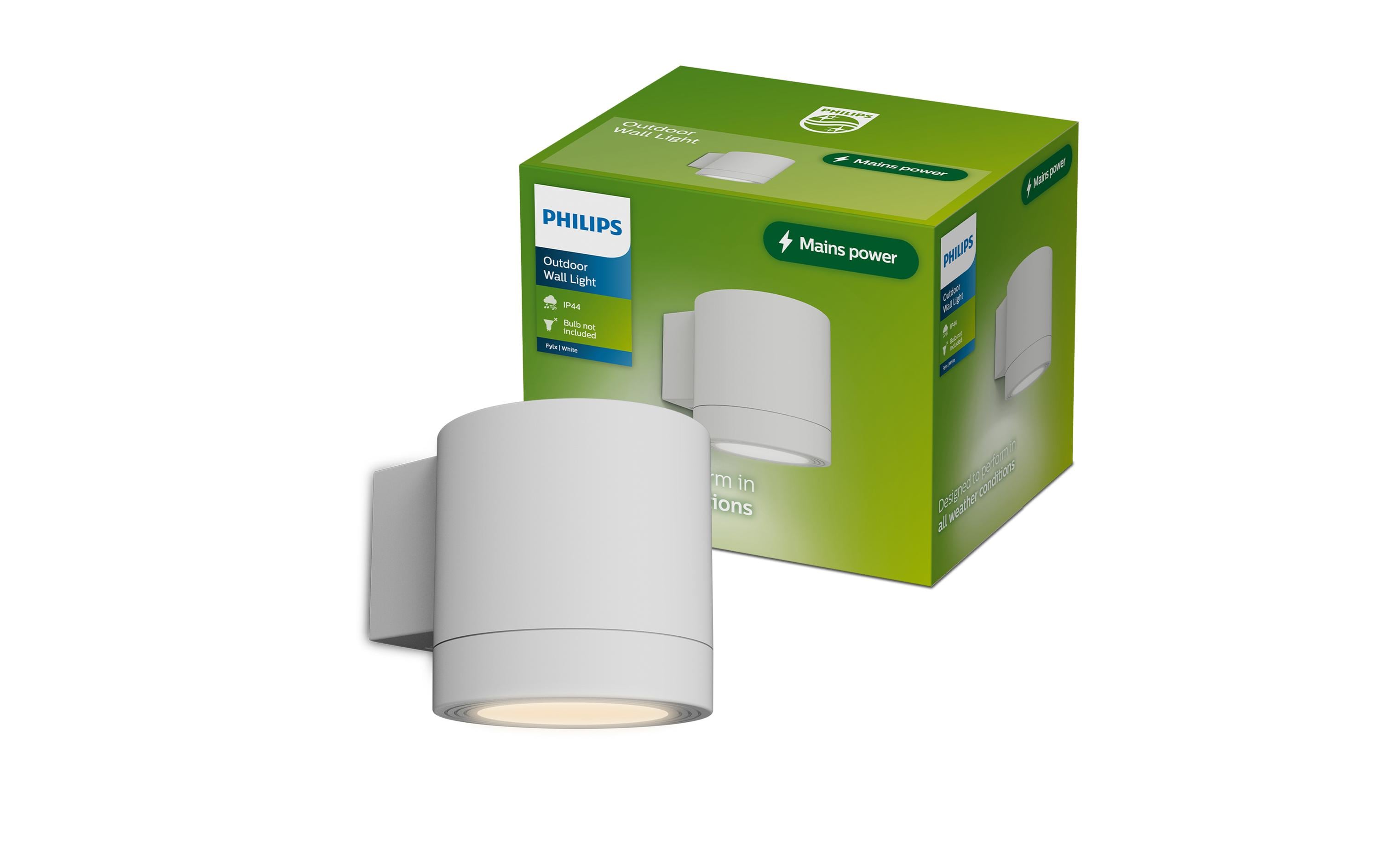 Philips Fylx Outdoor Wandleuchte max. 5W, exkl. Leuchtmittel GU10, IP44, ws kaufen Schweiz | Mediatech.ch