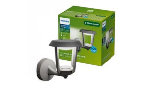 Philips Nuvy Outdoor Wandleuchte IP44 Ultra-Efficient 4.3W, 2700K, anthrazit
