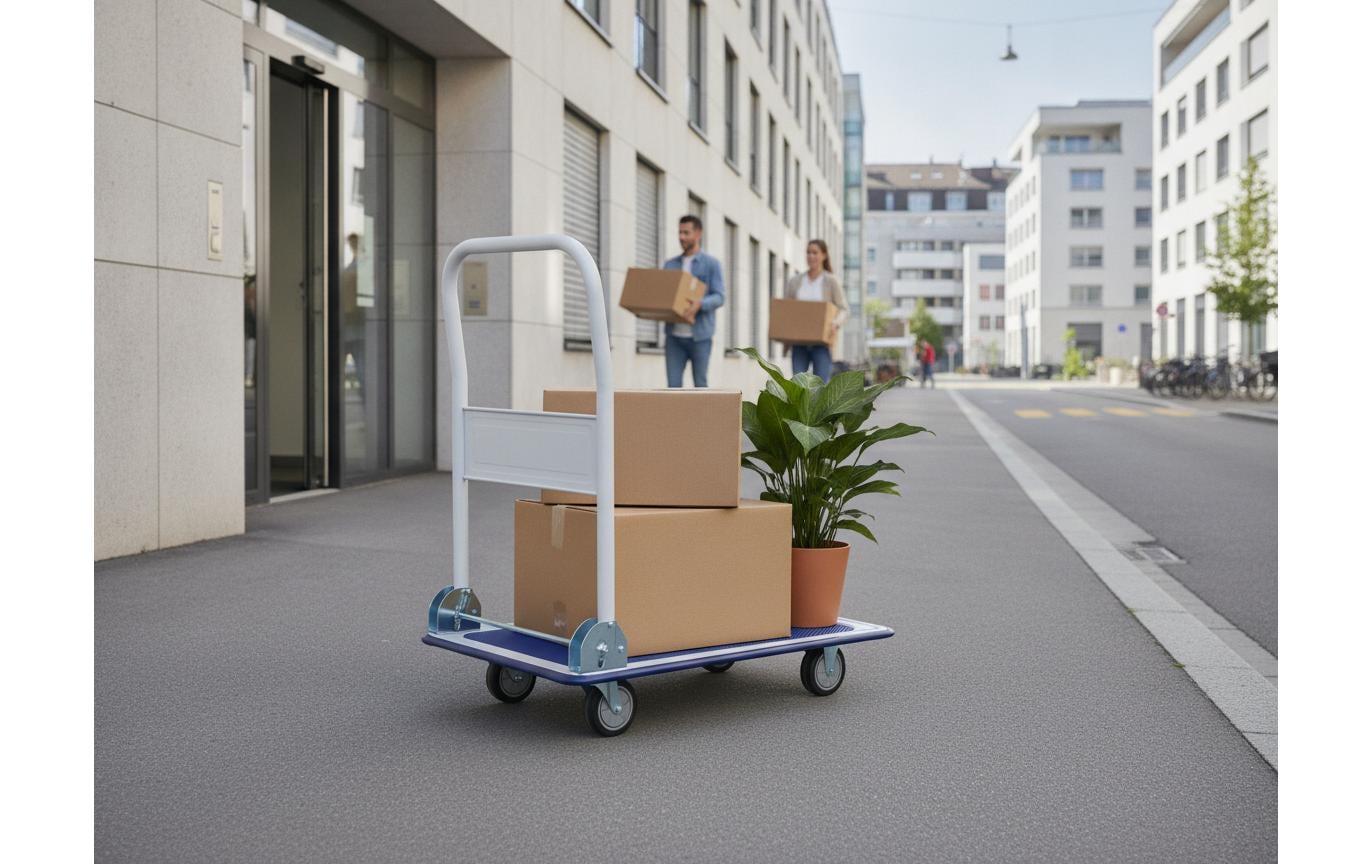 2127056_1 - Mediatech STRUCT Plattformwagen 150kg 73x47.5x83cm, Räder: PU