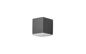 Konstsmide Monza Wandleuchte High Power LED Down, anth. Lackiertes Alu